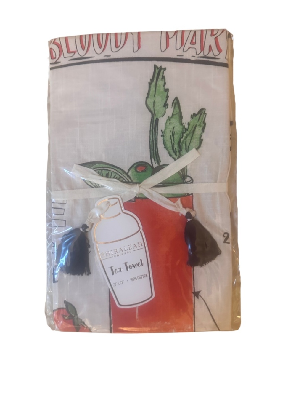 NEW Shiraleah Bloody Mary Tea Towel